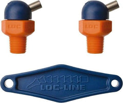 Loc-Line - 1/8" Hose Inside Diam x 5/32" Nozzle Diam, High-Pressure Coolant Hose Nozzle - NPT, for Use with Loc-Line Modular Hose System, 2 Pieces - Exact Tool & Supply