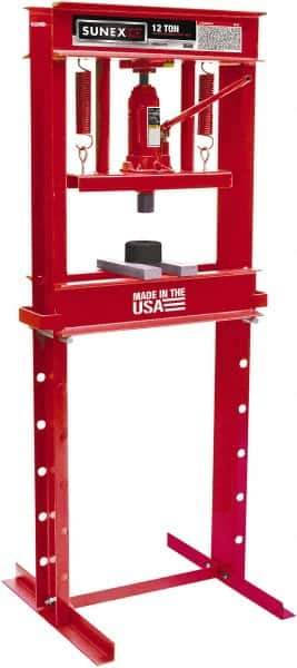Sunex Tools - 12 Ton Manual Shop Press - 6.1 Inch Stroke - Exact Tool & Supply