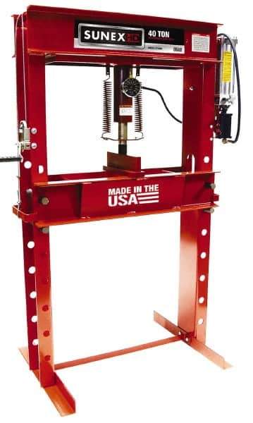 Sunex Tools - 40 Ton Air and Hydraulic Shop Press - 8-1/4 Inch Stroke, 1/3 HP - Exact Tool & Supply