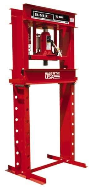 Sunex Tools - 20 Ton Air and Hydraulic Shop Press - 6 Inch Stroke, 1/3 HP - Exact Tool & Supply