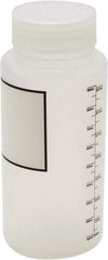 Dynalon Labware - 1,000 mL Wide-Mouth Bottle - Polypropylene, Translucent, 8.2" High x 3-1/2" Diam, 65mm Cap - Exact Tool & Supply