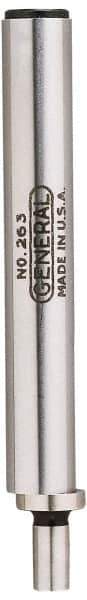 General - 0.2" Head Diam, 3/8" Shank, Single End, Mechanical Edge Finder - Accurate to 0.0005", Cylindrical Contact - Exact Tool & Supply