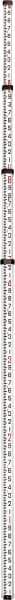 Johnson Level & Tool - Optical Level Aluminum Grade Rod - 4 Sections, 16 Ft. Overall Length - Exact Tool & Supply
