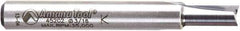 Amana Tool - 3/16" Diam, 1/4" Shank Diam, 7/16" Length of Cut, 2 Flute Straight Plunge Router Bit - 2" Overall Length, Solid Carbide - Exact Tool & Supply