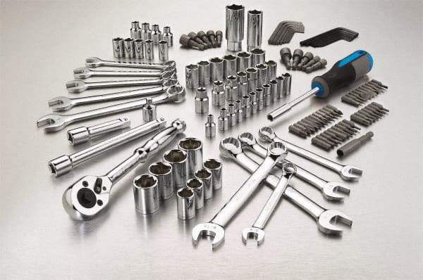 Channellock - 132 Piece 1/4 & 3/8" Drive Mechanic's Tool Set - Comes in Blow Molded Case - Exact Tool & Supply