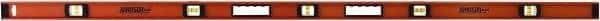 Johnson Level & Tool - 72" Long 5 Vial I-Beam Level - Aluminum, Black, 3 Plumb & 2 Level Vials - Exact Tool & Supply