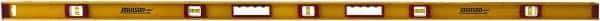 Johnson Level & Tool - 72" Long 5 Vial I-Beam Level - Aluminum, Black, 3 Plumb & 2 Level Vials - Exact Tool & Supply
