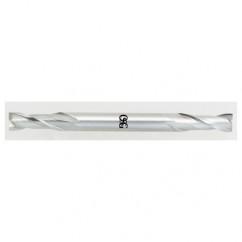 3/64 x 3/16 x 9/64 x 2-1/4 2 Fl HSS-CO Square Center Cutting End Mill - Bright - Exact Tool & Supply