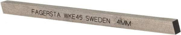 Seco - WKE45 Cobalt Square Tool Bit Blank - 4mm Wide x 4mm High x 63mm OAL - Exact Tool & Supply