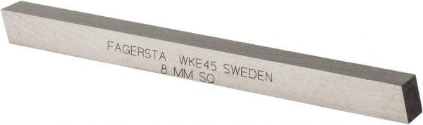 Seco - WKE45 Cobalt Square Tool Bit Blank - 8mm Wide x 8mm High x 100mm OAL - Exact Tool & Supply