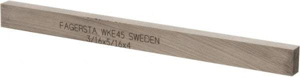 Seco - WKE45 Cobalt Rectangular Tool Bit Blank - 3/16" Wide x 5/16" High x 4" OAL - Exact Tool & Supply