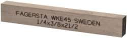 Seco - WKE45 Cobalt Rectangular Tool Bit Blank - 1/4" Wide x 3/8" High x 2-1/2" OAL - Exact Tool & Supply
