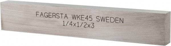 Seco - WKE45 Cobalt Rectangular Tool Bit Blank - 1/4" Wide x 1/2" High x 3" OAL - Exact Tool & Supply