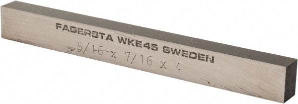 Seco - WKE45 Cobalt Rectangular Tool Bit Blank - 5/16" Wide x 7/16" High x 4" OAL - Exact Tool & Supply