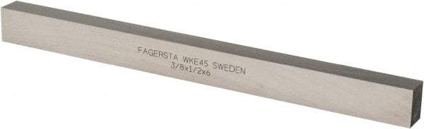 Seco - WKE45 Cobalt Rectangular Tool Bit Blank - 3/8" Wide x 1/2" High x 6" OAL - Exact Tool & Supply