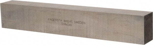 Seco - WKE45 Cobalt Rectangular Tool Bit Blank - 3/4" Wide x 1" High x 6" OAL - Exact Tool & Supply