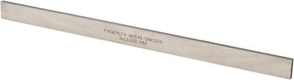 Seco - WKE45 Cobalt Rectangular Tool Bit Blank - 3mm Wide x 12mm High x 200mm OAL - Exact Tool & Supply