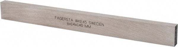 Seco - WKE45 Cobalt Rectangular Tool Bit Blank - 6mm Wide x 14mm High x 140mm OAL - Exact Tool & Supply