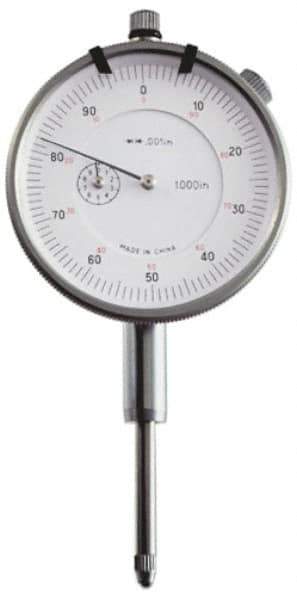 Value Collection - 1/4" Range, 0-100 Dial Reading, 0.001" Graduation Dial Drop Indicator - 1-37/64" Dial, Revolution Counter - Exact Tool & Supply