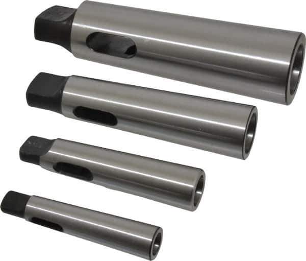 Value Collection - Morse Taper Sleeve Sets Type: Standard Reducing Sleeve Set Minimum Inside Morse Taper Size: MT1 - Exact Tool & Supply
