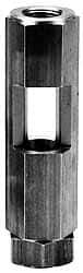 LDI Industries - 1/8" Thread, 3-11/32" OAL, Inline Sight Glass & Flow Sight - 435 Max psi, 1/8-27 Thread - Exact Tool & Supply