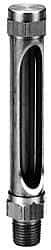 LDI Industries - 9-1/2 Inch Long Sight, 3/8 Inch Thread Size, Buna-N Seal Straight to Male Thread, Vented Oil-Level Indicators and Gauge - Exact Tool & Supply