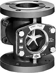 OPW Engineered Systems - 4 Inch, Carbon Steel, Visi-Flo Sight Flow Indicator - 150 Max psi, 9 Inch Overall Length - Exact Tool & Supply
