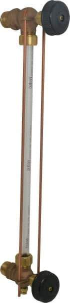 Conbraco - 400 psi Working Pressure, 200 Max psi, Bronze Liquid Level Gage Glass - 400°F Max Operating Temp, 3/4 Inch Thread, EPDM Seal - Exact Tool & Supply