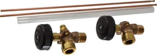 Conbraco - 350 psi Working Pressure, 125 Max psi, Bronze Liquid Level Gage Glass - 350°F Max Operating Temp, 1/2 Inch Thread, EPDM Seal - Exact Tool & Supply