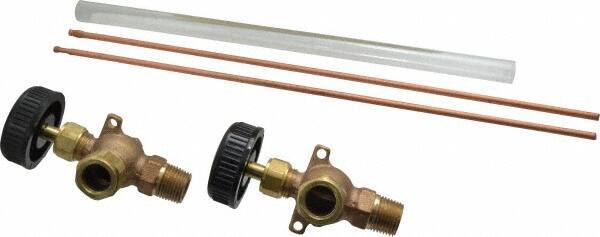 Conbraco - 400 psi Working Pressure, 200 Max psi, Bronze Liquid Level Gage Glass - 400°F Max Operating Temp, 1/2 Inch Thread, EPDM Seal - Exact Tool & Supply
