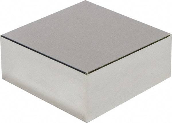 Mag-Mate - 16.6 Lb Max Holding Capacity Neodymium Rare Earth Block Magnet - 1" Long x 1" Wide x 1/2" High, 180°F Max Operating Temp - Exact Tool & Supply