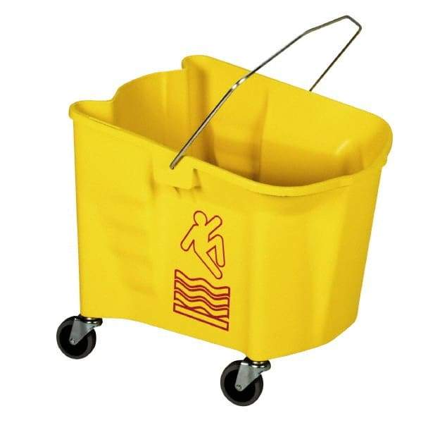 Continental - 26 Qt Plastic Bucket - Yellow - Exact Tool & Supply