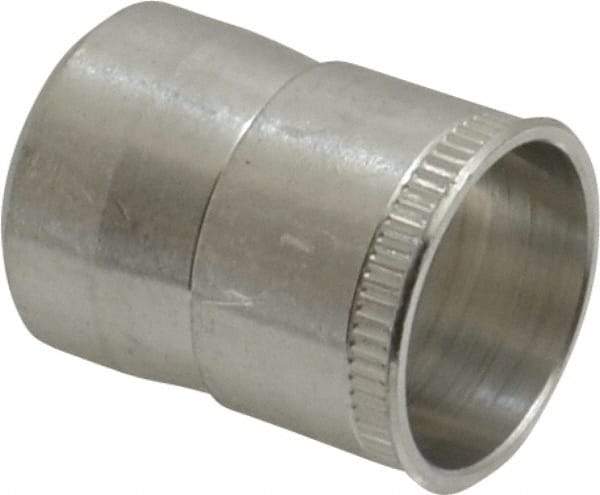 RivetKing - 3/8-16 UNC, Uncoated, Aluminum Knurled Rivet Nut Inserts - 0.594" to 0.599" Grip, 9/16" Drill Size - Exact Tool & Supply