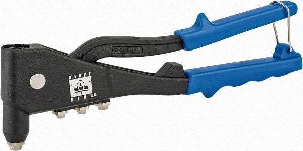 RivetKing - 3/32 to 3/16" Blind Rivet/Rivet Nut Tool Kit - Includes Nosepieces: 3/32, 1/8, 5/32, 3/16, Mandrels: 6-32, #8-32, #10-32, 1/4-20, Rivet Tool - Exact Tool & Supply