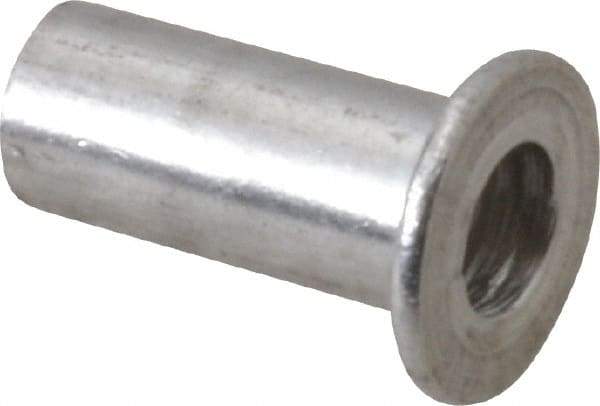 RivetKing - #8-32, 0.12 to 0.16" Grip, #2, Aluminum Standard Rivet Nut - Uncoated, Round Head - Exact Tool & Supply