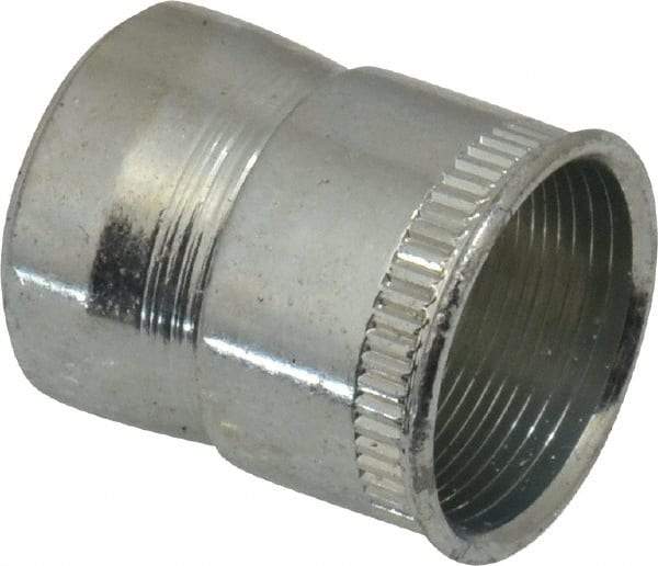 RivetKing - #8-32 UNC, Zinc-Plated, Steel Knurled Rivet Nut Inserts - 0.266" to 0.271" Grip, 1/4" Drill Size - Exact Tool & Supply