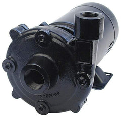 Pentair - ODP Motor, 208-230/460 Volt, 3 Phase, 1/2 HP, Cast Iron Straight Pump - 1-1/4 Inch Inlet, 1 Inch Outlet, 82 Max Head psi, Bronze Impeller, Cast Iron Shaft, Viton Seal, 82 Ft. Shut Off - Exact Tool & Supply