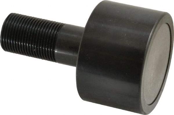 Accurate Bushing - 2-1/2" Roller Diam x 1-11/16" Width, 1" Stud Diam x 2-1/4" Length, Plain Load Roller - Steel, 1-1/2" Thread Length, 1-14 Thread, 5,120 Lb Dynamic Cap, 3,120 Lb Static Cap - Exact Tool & Supply