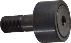 Made in USA - 1-1/2" Roller Diam x 7/8" Width, 5/8" Stud Diam x 1-1/2" Length, Stud Cam Follower - Steel, 3/4" Thread Length, 5/8-18 Thread, 3,872 Lb Dynamic Cap - Exact Tool & Supply