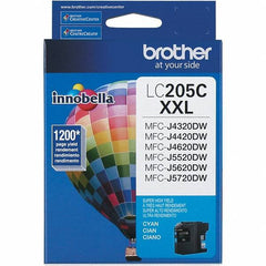 Brother - Cyan Ink Cartridge - Use with Brother MFC-J4320DW, J4420DW, J4620DW, J5520DW, J5620DW, J5720DW - Exact Tool & Supply