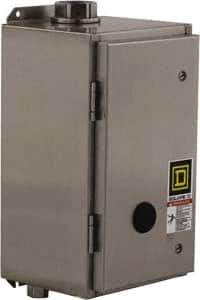 Square D - 4/4X NEMA Rated, 8 Pole, Electrically Held Lighting Contactor - 20 A (Tungsten), 30 A (Fluorescent), 110 VAC at 50 Hz, 120 VAC at 60 Hz, 8NO Contact Configuration - Exact Tool & Supply