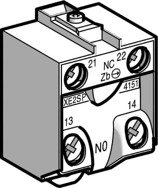 Telemecanique Sensors - NO/NC, Electrical Switch Contact Block - Exact Tool & Supply