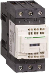 Schneider Electric - 3 Pole, 110 Coil VAC at 50/60 Hz, 65 Amp at 440 VAC, Nonreversible IEC Contactor - CCC, CSA, CSA C22.2 No. 14, EN/IEC 60947-4-1, EN/IEC 60947-5-1, GOST, RoHS Compliant, UL 508, UL Listed - Exact Tool & Supply