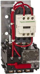 Schneider Electric - 120 Coil VAC, 18 Amp, Nonreversible Open Enclosure NEMA Motor Starter - 3 Phase hp: 3 at 200 VAC, 3 at 230 VAC, 5 at 460 VAC, 5 at 575 VAC - Exact Tool & Supply