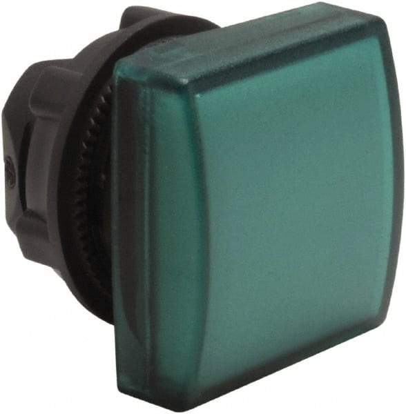Schneider Electric - Square Pilot and Indicator Light Lens - Green - Exact Tool & Supply