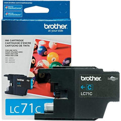 Brother - Cyan Ink Cartridge - Use with Brother MFC-J280W, J425W, J430W, J435W, J625DW, J825DW, J835DW - Exact Tool & Supply