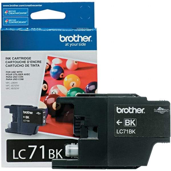 Brother - Black Ink Cartridge - Use with Brother MFC-J280W, J425W, J430W, J435W, J625DW, J825DW, J835DW - Exact Tool & Supply