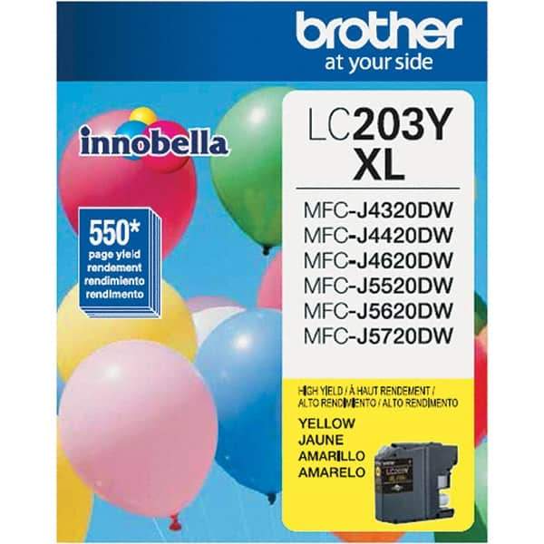 Brother - Yellow Ink Cartridge - Use with Brother MFC-J460DW, J480DW, J485DW, J680DW, J880DW, J885DW, J4320DW, J4420DW, J4620DW, J5520DW, J5620DW, J5720DW - Exact Tool & Supply