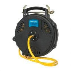PRO-SOURCE - 50' Spring Retractable Hose Reel - 300 psi, Hose Included - Exact Tool & Supply