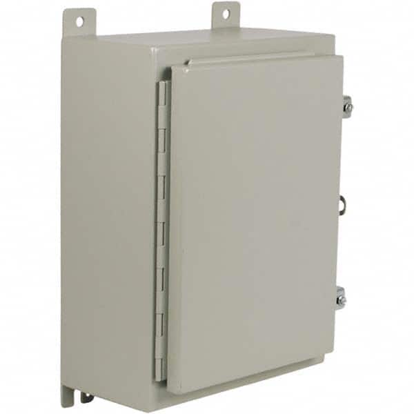 Wiegmann - NEMA 12 Steel Standard Enclosure with Hinged Cover - Exact Tool & Supply
